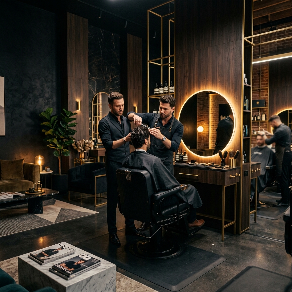 Tło Salon Fryzjerski